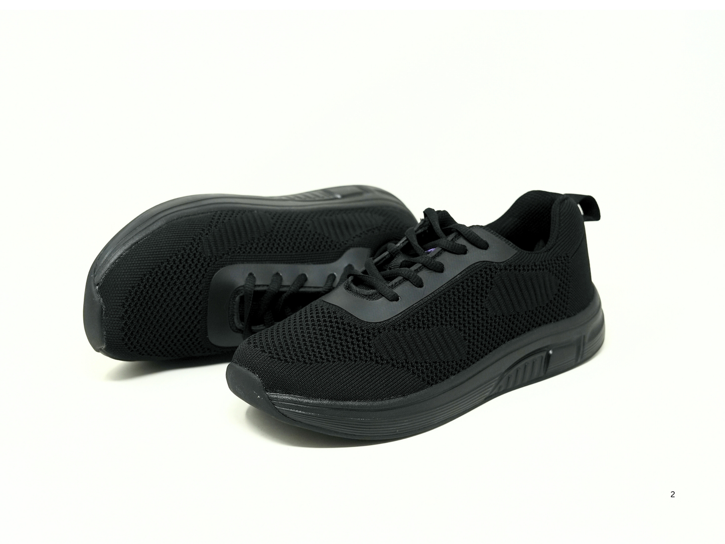 FITec 9328 Black - Lady's Added-Depth Extreme-Light Knitted Walking Shoe
