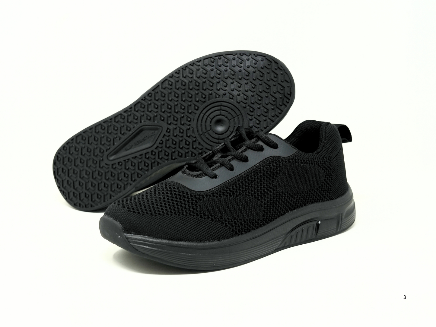 FITec 9328 Black - Lady's Added-Depth Extreme-Light Knitted Walking Shoe