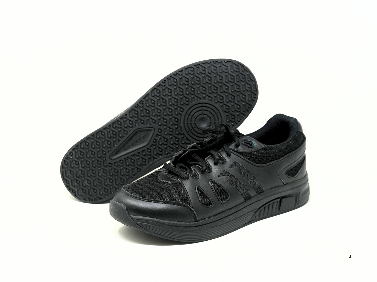 FITec 9330 Black - Lady's Added-Depth Light Mesh Walking Shoe