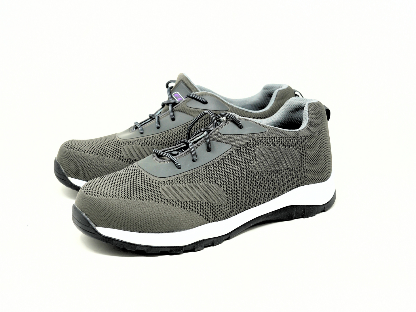 FITec 9735-5L Gray - Men's Laces Walking Shoes with Slip Resistant Soles