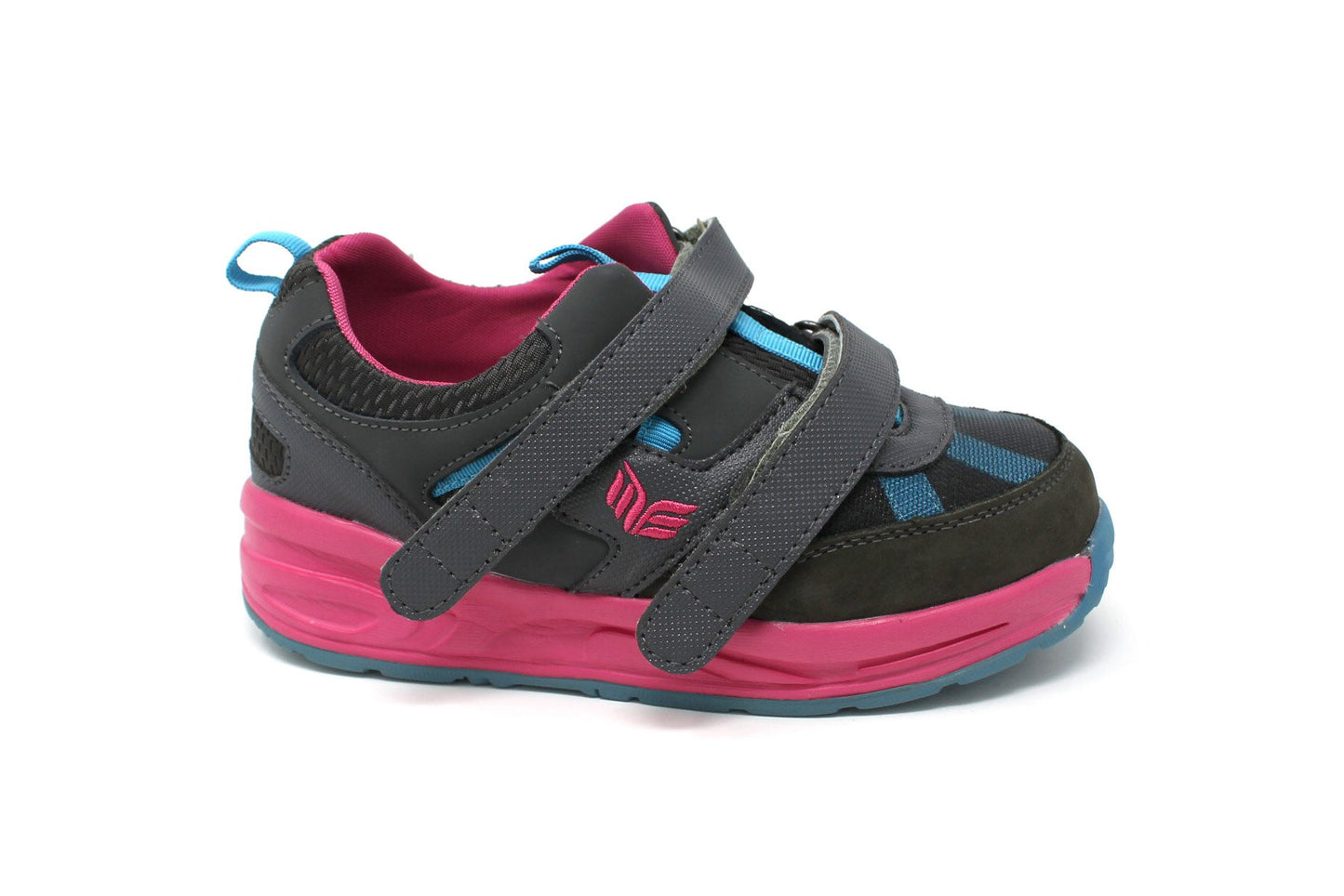 MT. Emey MTX16V Pink - Kids Extra Depth Athletic Walking Shoes Hook and Loop