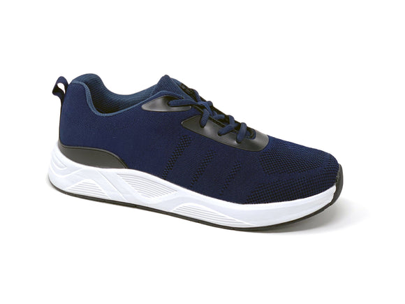 FITec 9711 Navy Blue - Men's Knitted Walking Comfort Shoe
