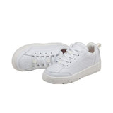 Mt. Emey 2603-L White - Children Straight Last Athletic Shoes With Elastic Laces - Shoes