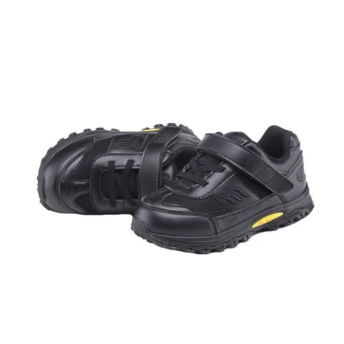 Mt. Emey 3301-1L Black - Children Straight Last Athletic Shoes With Elastic Laces - Shoes