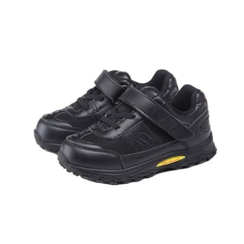 Mt. Emey 3301-1L Black - Children Straight Last Athletic Shoes With Elastic Laces - Shoes