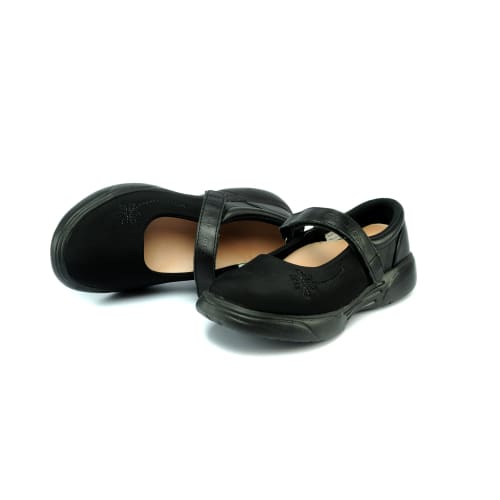 Mt. Emey 9205-L Black Lyrca - Womens Extreme-Light Mary Jane Strap - Shoes