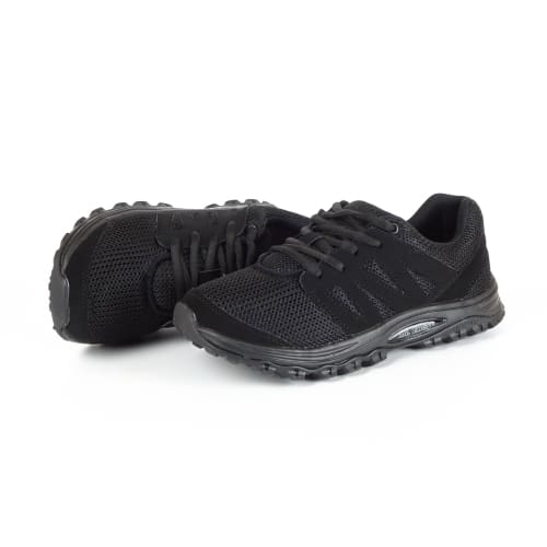 Mt. Emey 9306 Black -Womens Mesh Walking Shoes Black Lace - Shoes