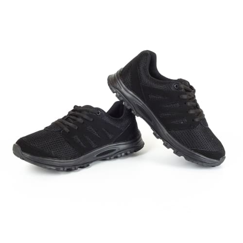 Mt. Emey 9306 Black -Womens Mesh Walking Shoes Black Lace - Shoes