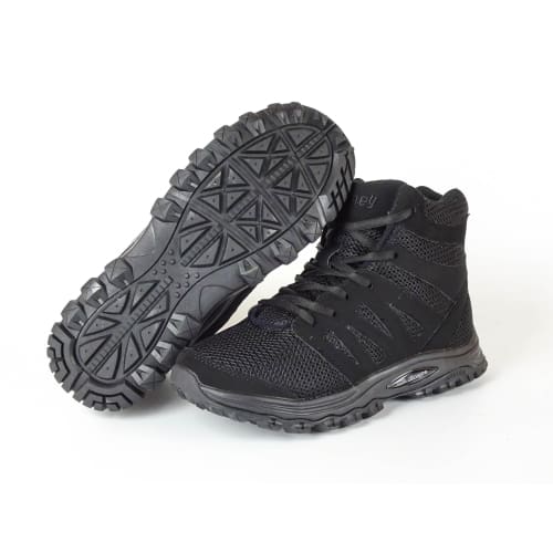 Mt. Emey 9315 Black - Womens Mesh Walking 5 Boots Black Lace - Shoes