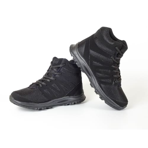 Mt. Emey 9315 Black - Womens Mesh Walking 5 Boots Black Lace - Shoes