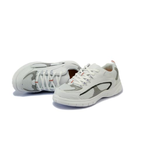 Mt. Emey 9701-3L White/silver - Mens Light Weight Athletic Walking Shoe With Laces - Shoes