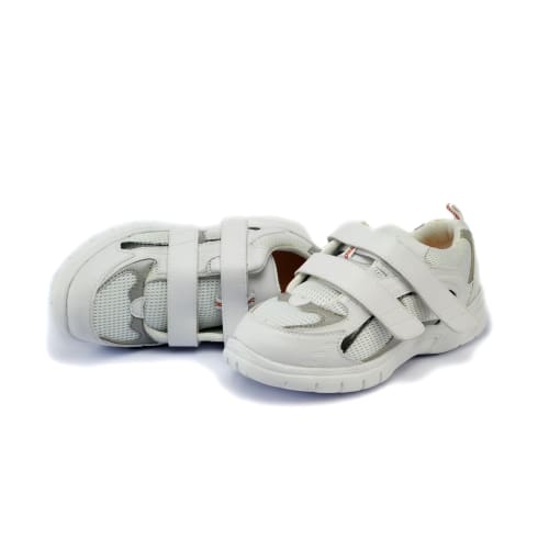 Mt. Emey 9701-3V White/silver -Mens Light Weight Athletic Walking Shoe With Straps - Shoes