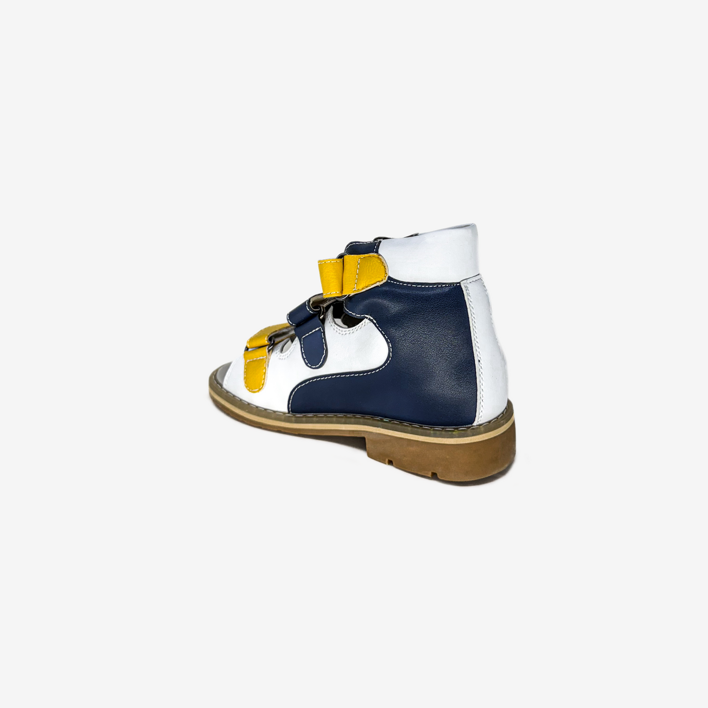 Mt. Emey 1369-SL White/Navy - Children Semi-Orthopedic Stability Footwear