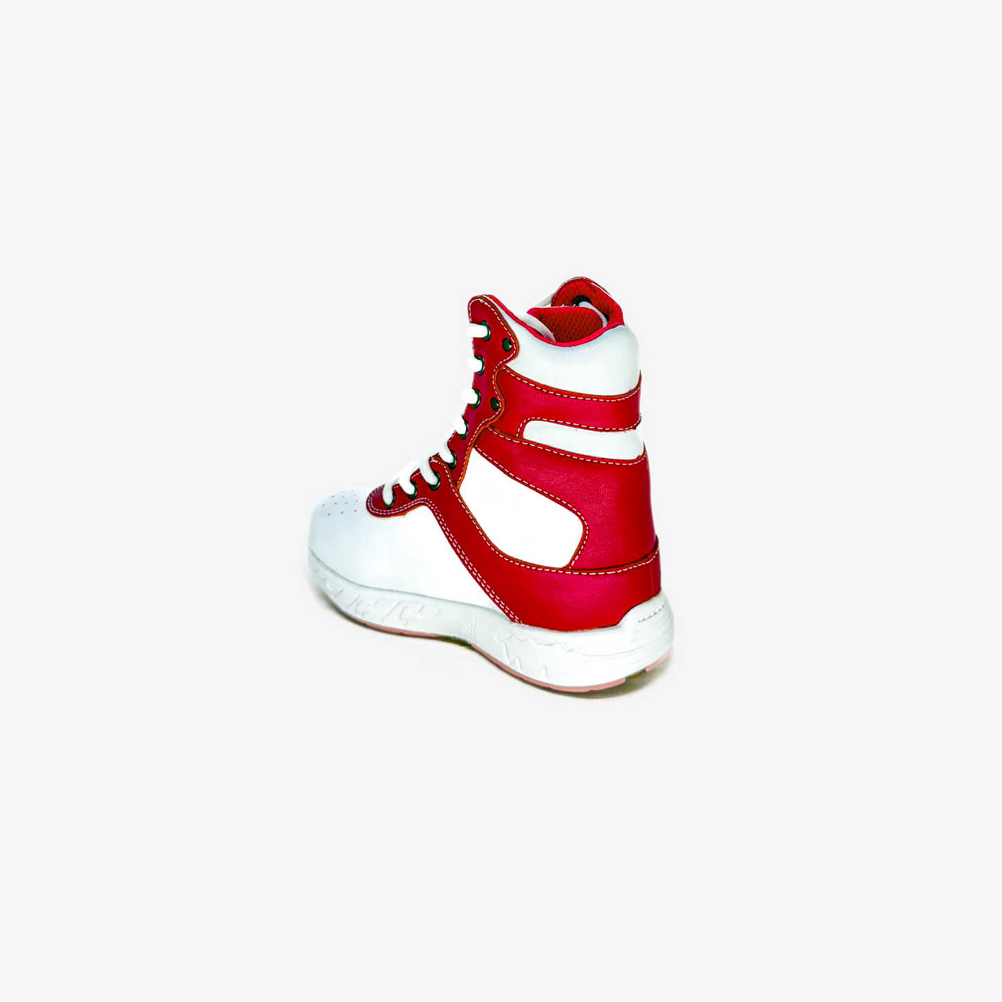 MT. Emey 2613 White/Ruby - Children's Stability Boots with lace