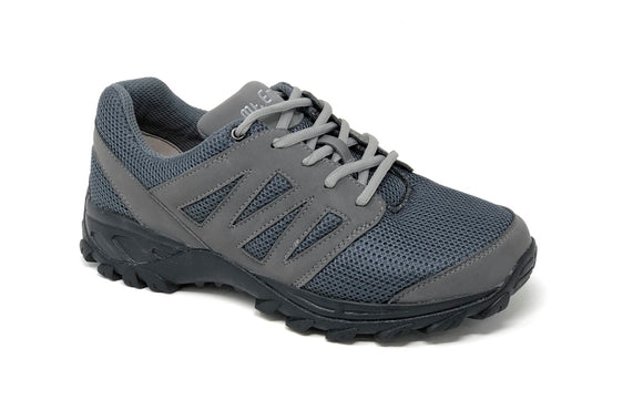 Mt. Emey 9704 Gray -Men Athletic Mesh Lace Walking Shoes