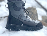 Mt. Emey 9707 Black -Men's Extra Depth Winter Boots 200G Insulation Genuine Leather