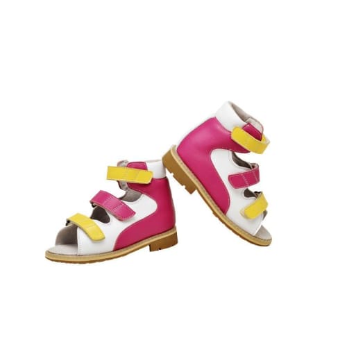 Mt. Emey 1368-Sl White/rosy - Children Semi-Orthopedic Stability Footwear - Shoes