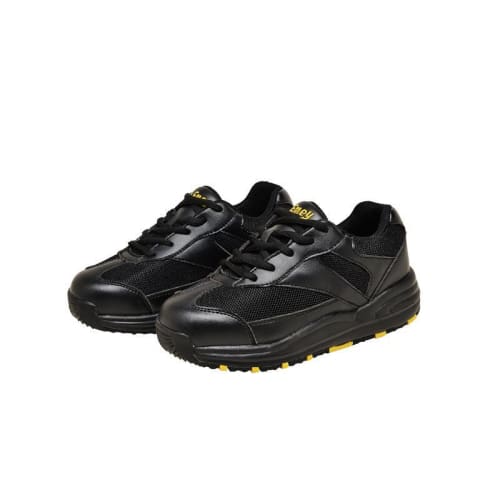 Mt. Emey 2151 Black - Children Oil/slip Resistant Sneakers With Laces - Shoes