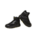 Mt. Emey 2152 Black - Children Oil/slip Resistant Boots With Laces - Shoes
