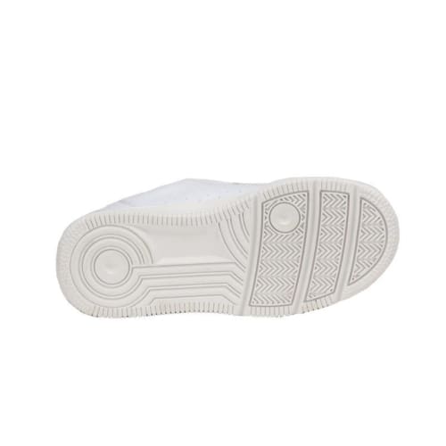 Mt. Emey 2603-L White - Children Straight Last Athletic Shoes With Elastic Laces - Shoes