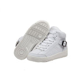 Mt. Emey 2623 White - Children Straight Last Scaphoid-Belt Orthopedic Boots - Shoes