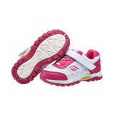 Mt. Emey 3301-5L White/rosy Red - Children Straight Last Athletic Shoes With Elastic Laces - Shoes