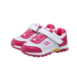 Mt. Emey 3301-5L White/rosy Red - Children Straight Last Athletic Shoes With Elastic Laces - Shoes