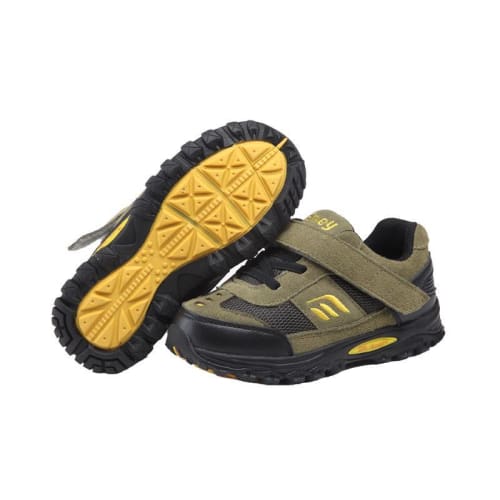Mt. Emey 3301-7L Green/black - Children Straight Last Athletic Shoes With Elastic Laces - Shoes
