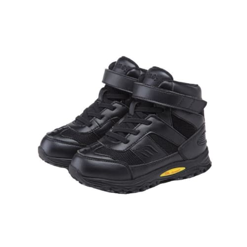 Mt. Emey 3305-1H Black - Children Straight Last Athletic Boots With Elastic Laces - Shoes