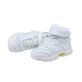Mt. Emey 3305-3H White - Children Straight Last Athletic Boots With Elastic Laces - Shoes