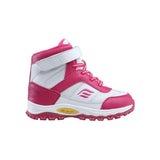 Mt. Emey 3305-5H White/rosy Red - Children Straight Last Athletic Boots With Elastic Laces - Shoes