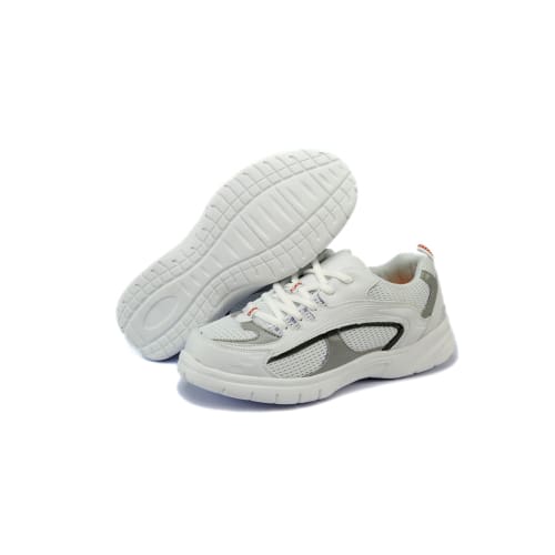 Mt. Emey 9701-3L White/silver - Mens Light Weight Athletic Walking Shoe With Laces - Shoes