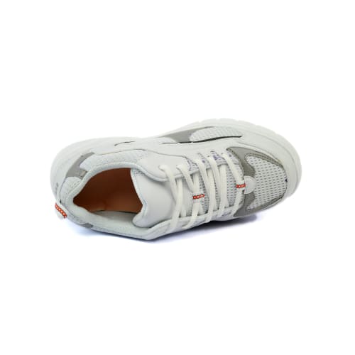 Mt. Emey 9701-3L White/silver - Mens Light Weight Athletic Walking Shoe With Laces - Shoes