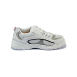 Mt. Emey 9701-3L White/silver - Mens Light Weight Athletic Walking Shoe With Laces - Shoes