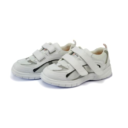 Mt. Emey 9701-3V White/silver -Mens Light Weight Athletic Walking Shoe With Straps - Shoes