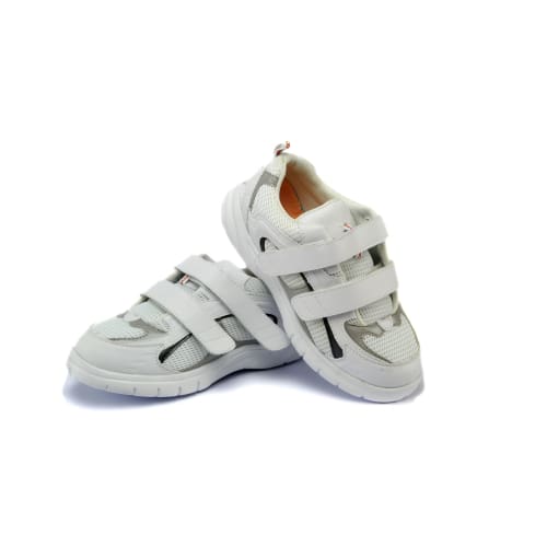 Mt. Emey 9701-3V White/silver -Mens Light Weight Athletic Walking Shoe With Straps - Shoes