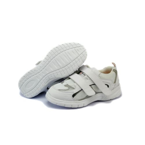 Mt. Emey 9701-3V White/silver -Mens Light Weight Athletic Walking Shoe With Straps - Shoes